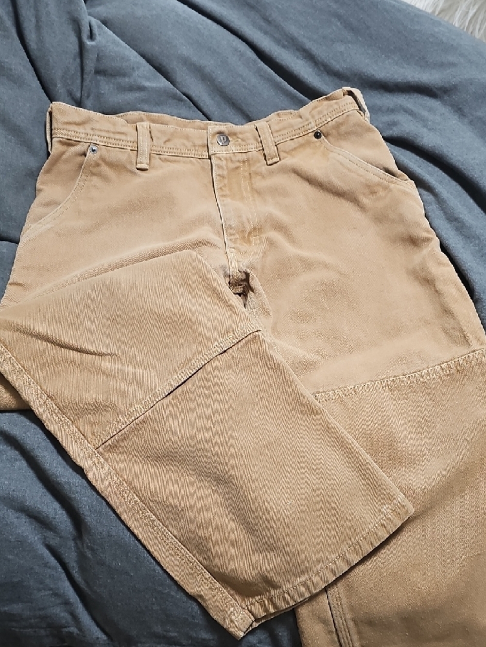 Patagonia Brown Cargo Pants with Orange Trim - Picture 2 of 6